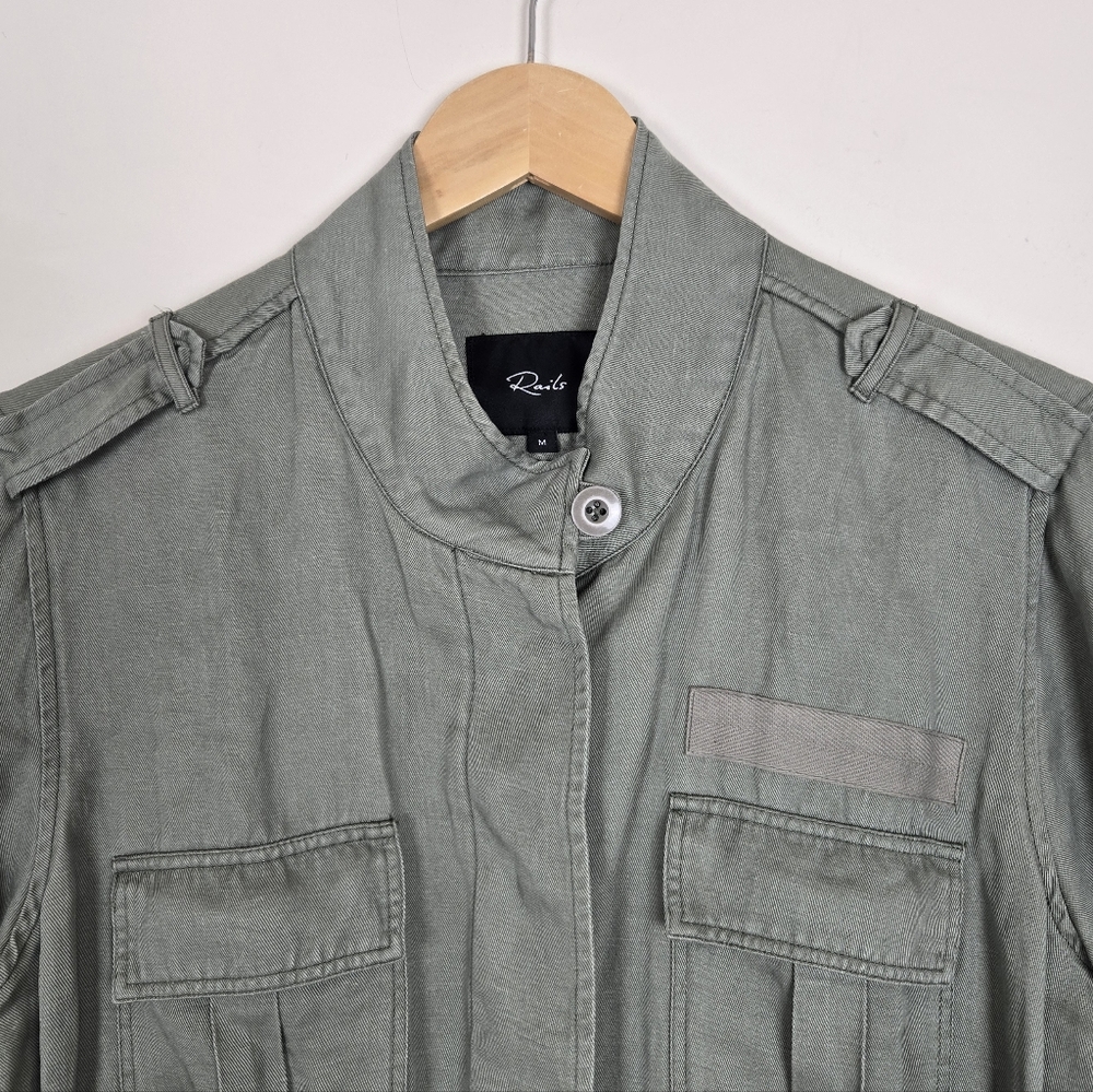 RAILS Sahara Linen Blend Utility Jacket - Picture 5 of 12